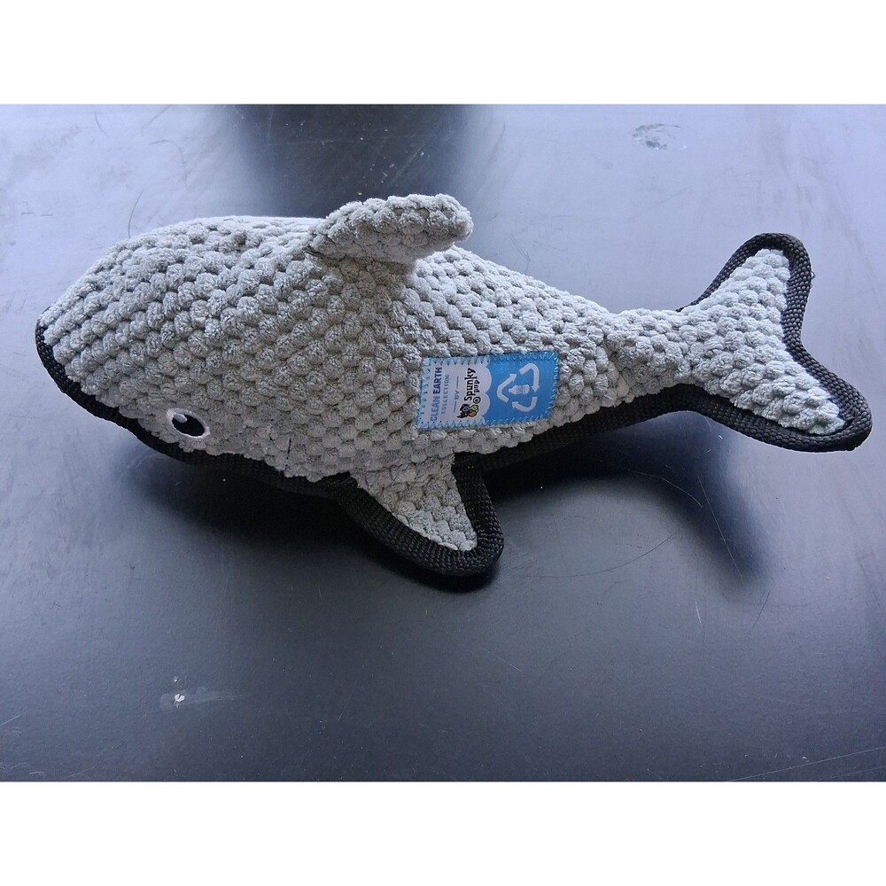 172 The Spunky Pup Clean Earth Dolphin Dog Toy Plush